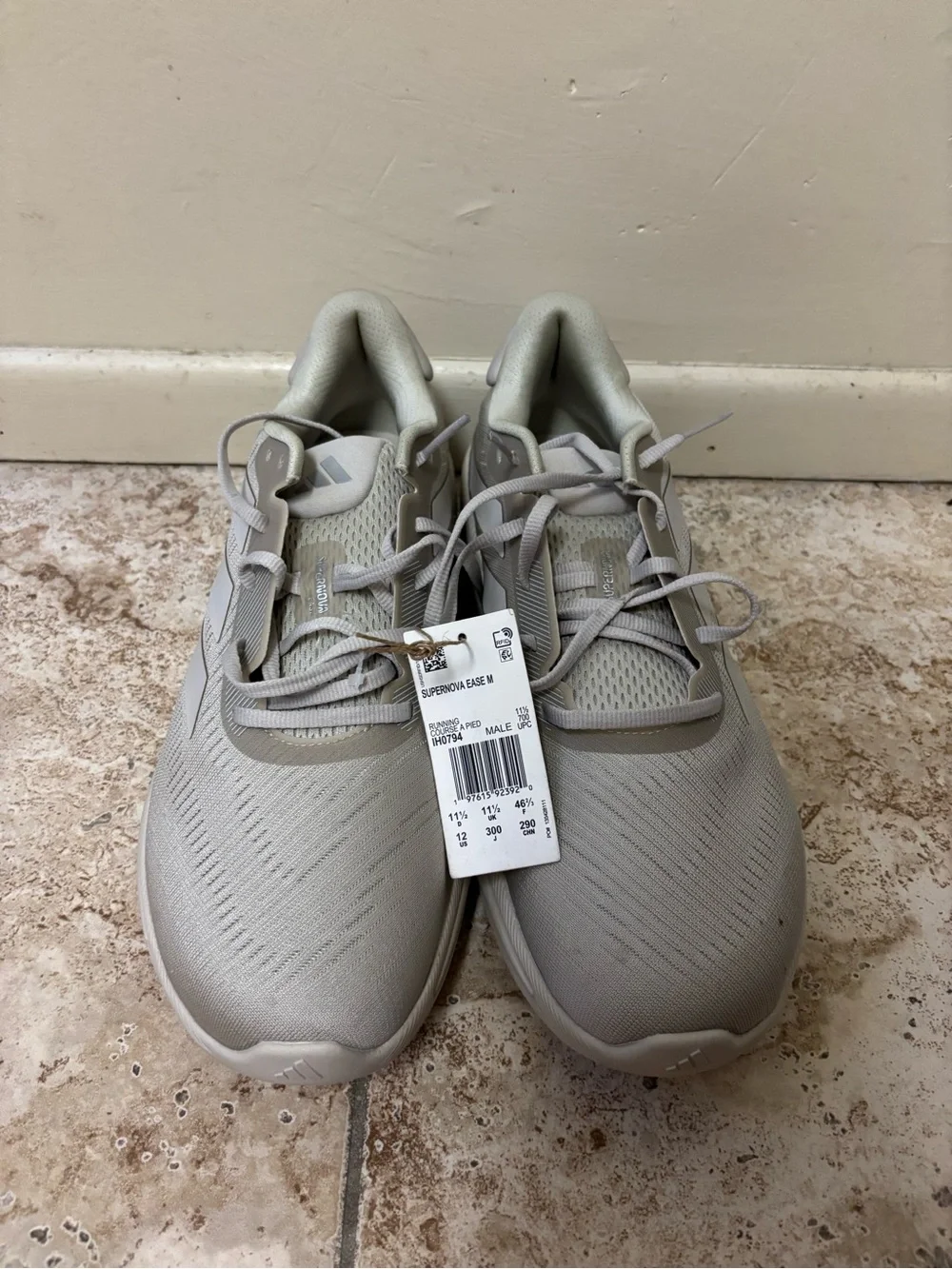 adidas Supernova Ease M Men's Running Shoes White Silver Mesh IH0794 US 12